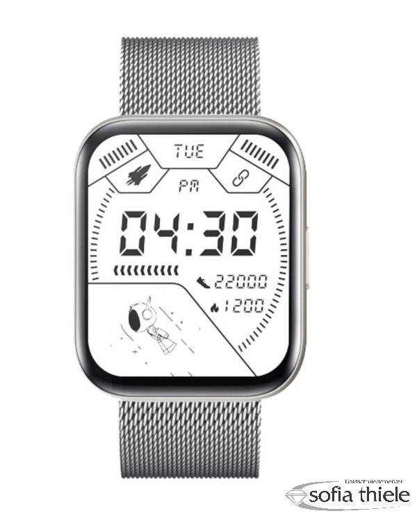 Herrenuhr Metallband Smartwatch SW033F