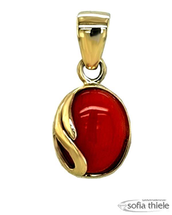 Kettenanhänger Gold m. Farbst. 0011006200001