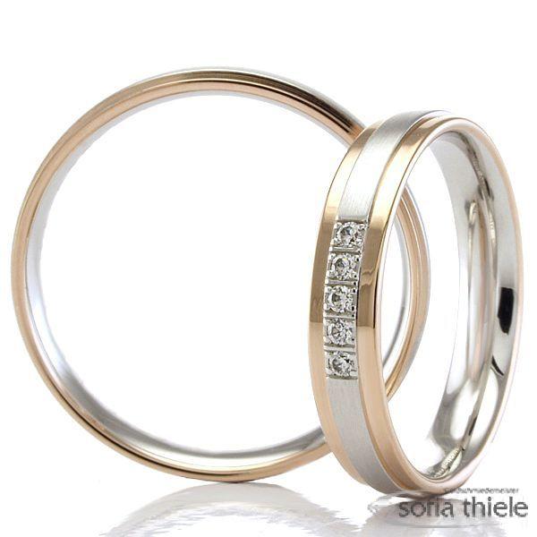 Trauringe Gold Paar F-07392-040
