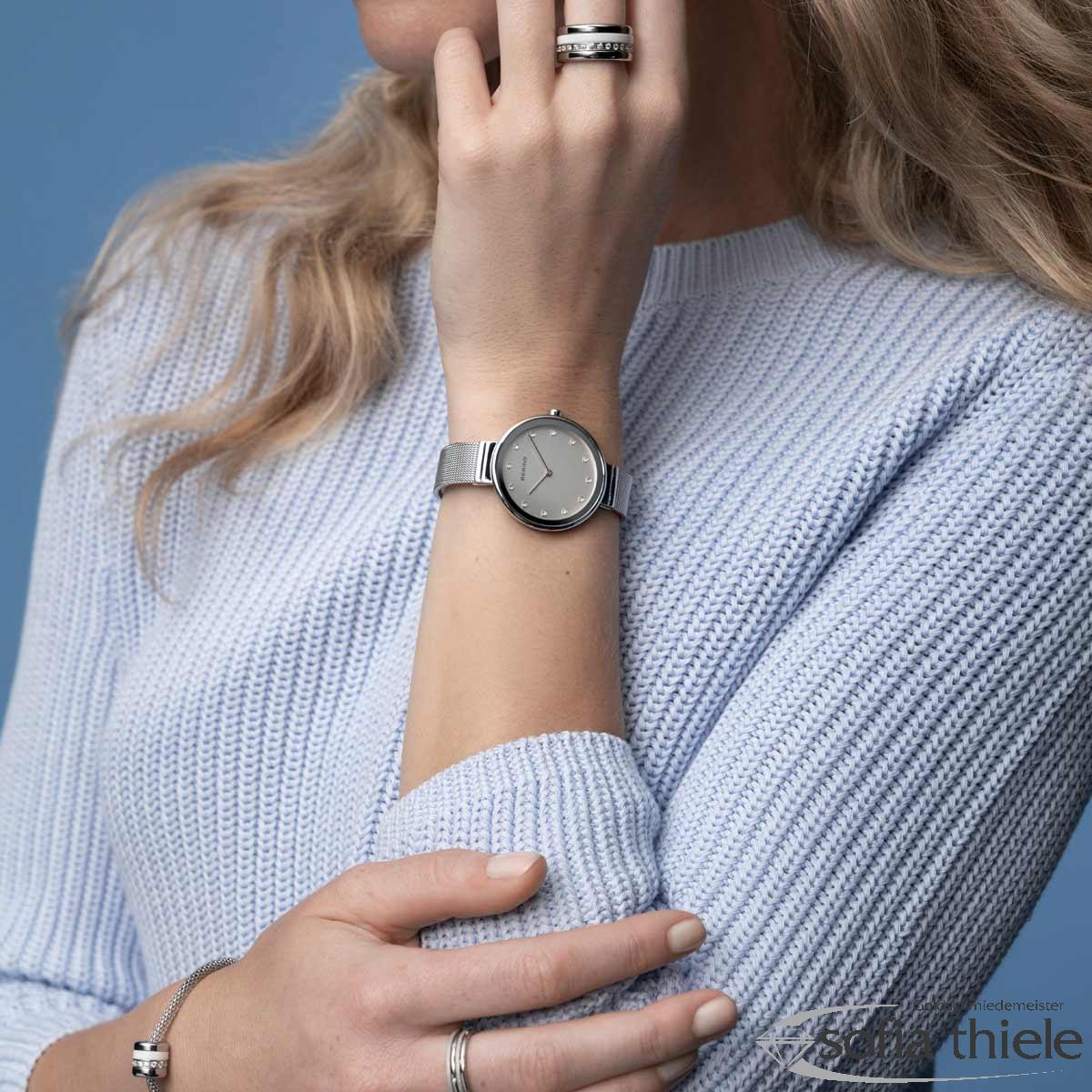 Damenuhr Metallband Quarz 12034-000