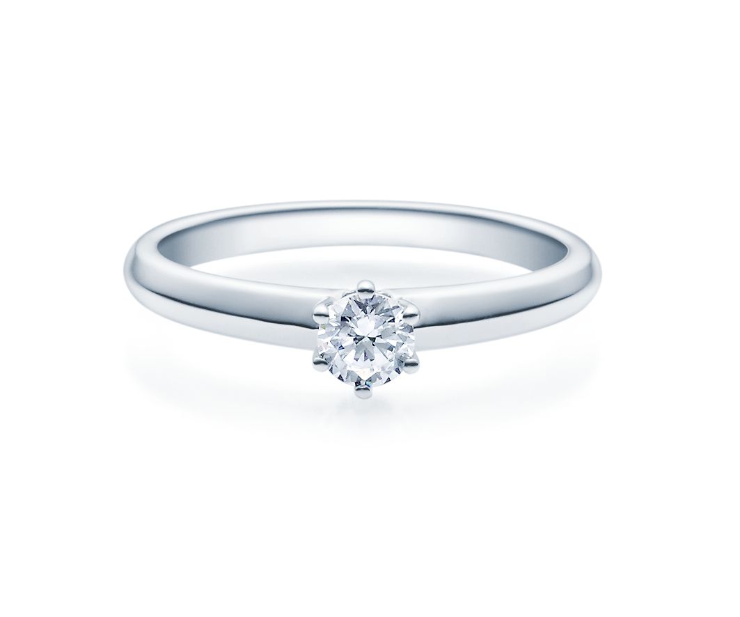 Damenring Silber mit Diamant 18003-0,3-L
