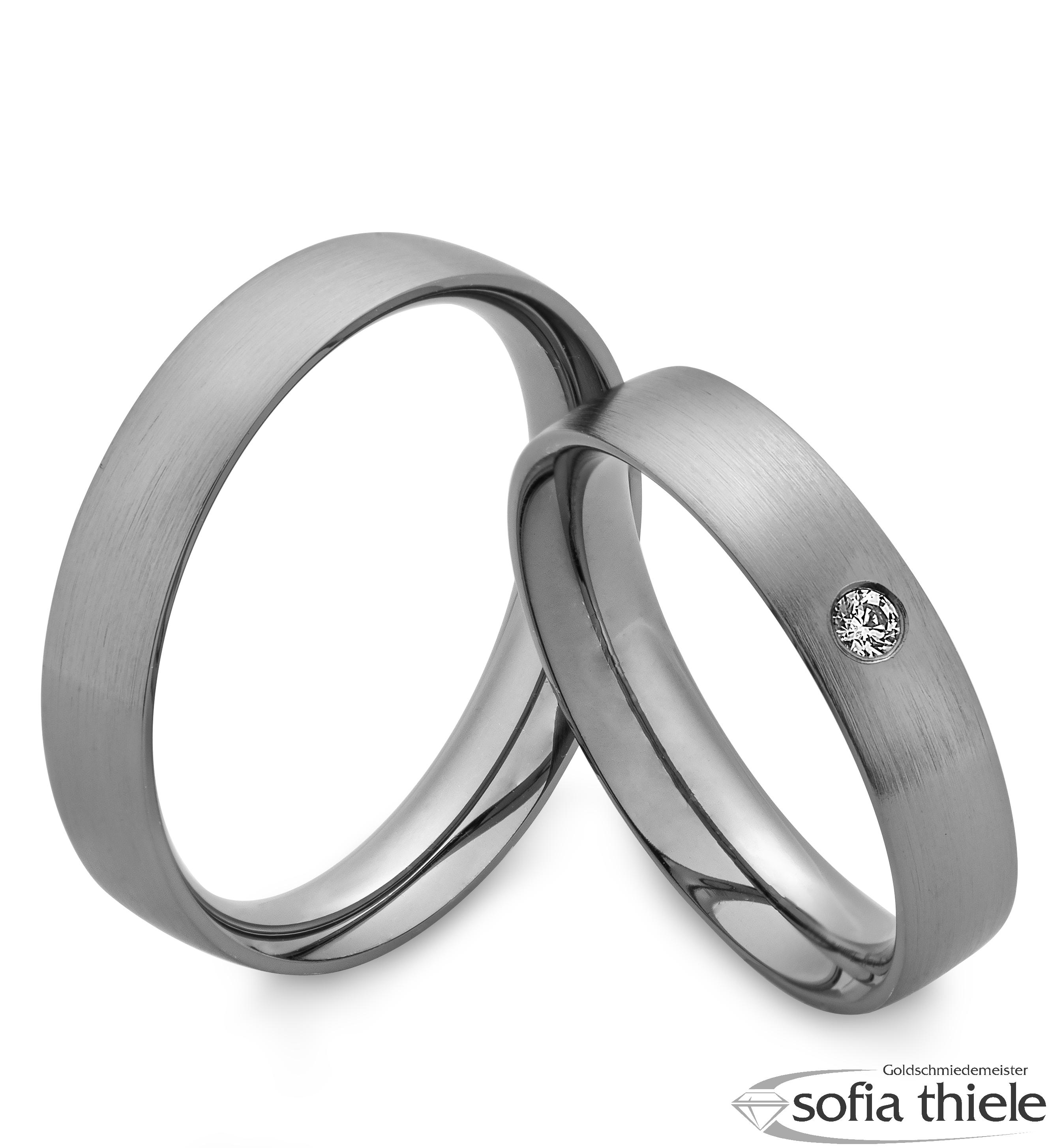 Trauringe Tantal Paar B-48-09505-045