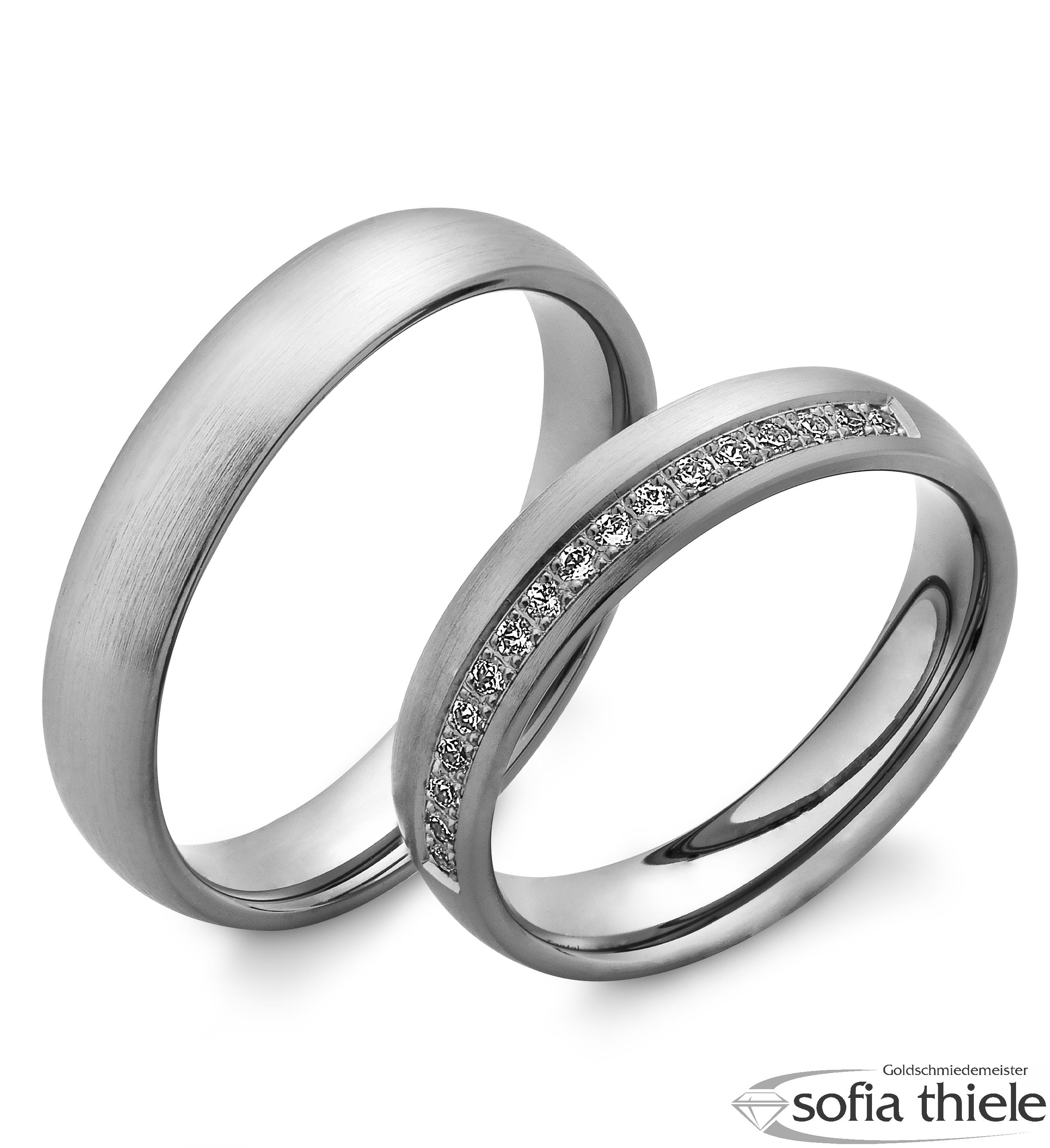 Trauringe Tantal Paar B-48-09503-045