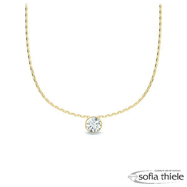 Kette-Collier Gold mit Diamanten RU-1583-1-G