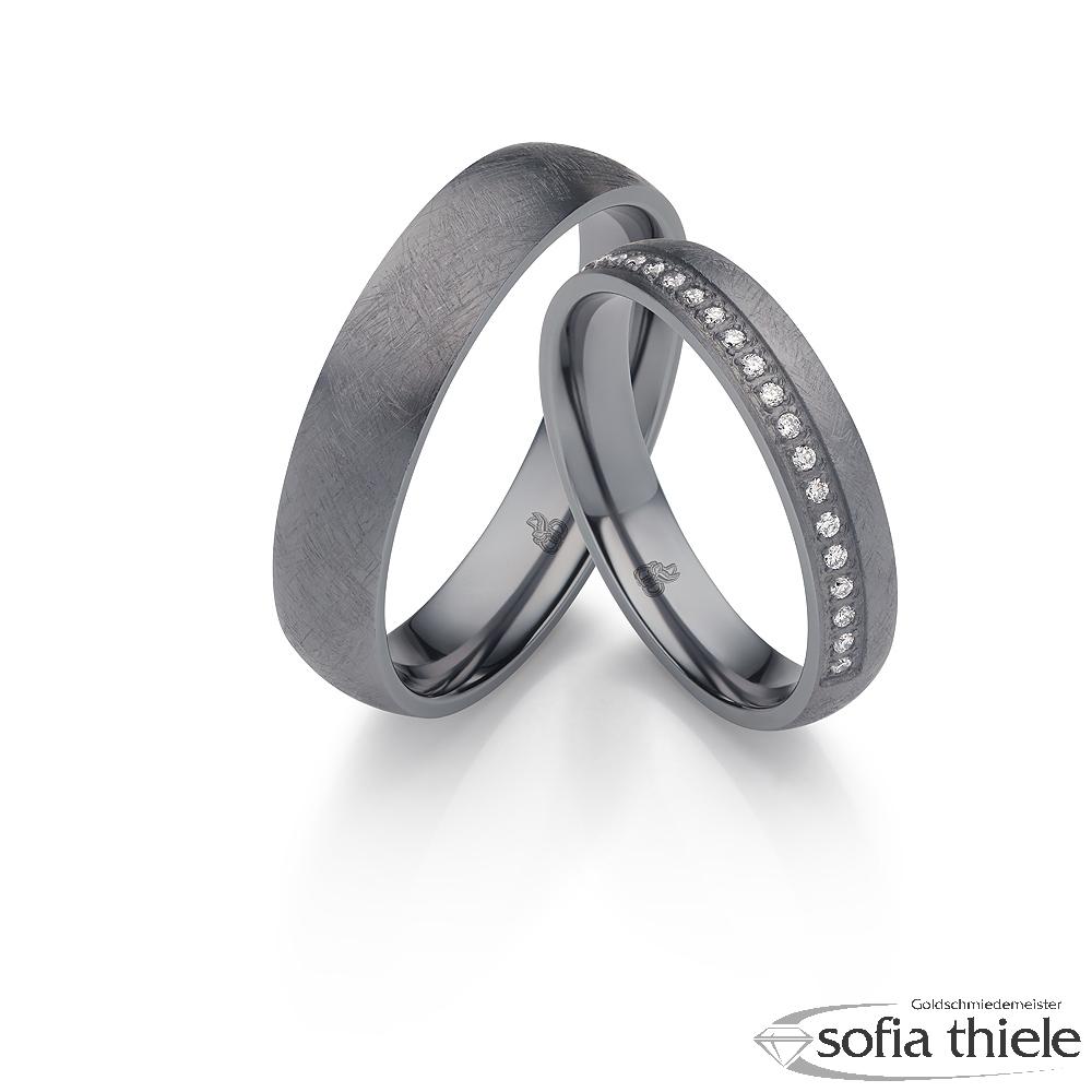 Trauringe Tantal Paar R-91-00124-040