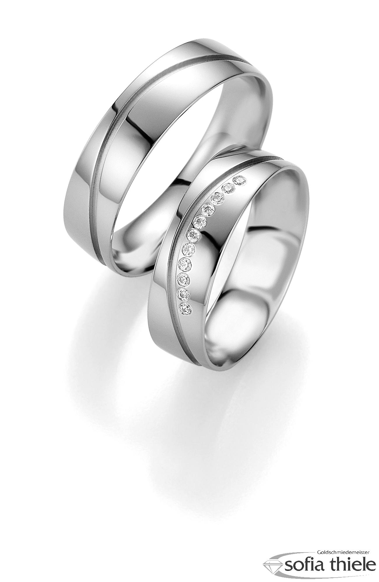 Trauring Palladium Paar B-48-02627-28