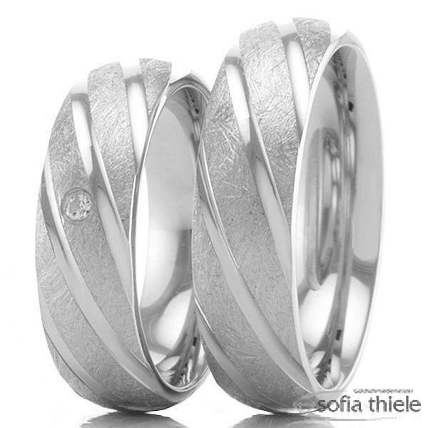 Trauringe Silber Paar S-48