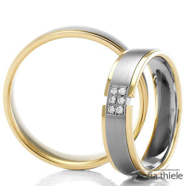 500/- Palladium 375/- Apricotgold Eheringe 88439