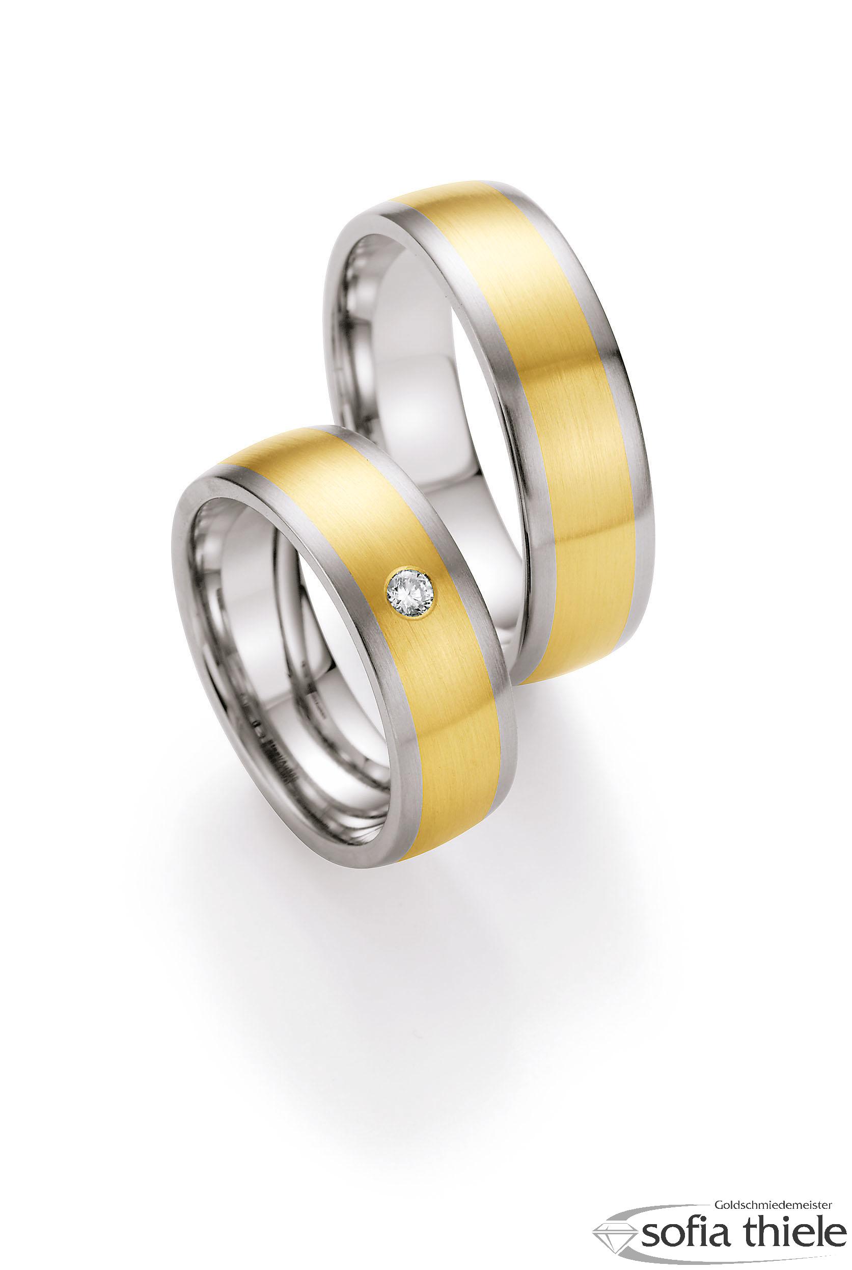 Trauringe Edelstahl Paar 88-05070-065 Trauringe Edelstahl Paar 88-05070-065