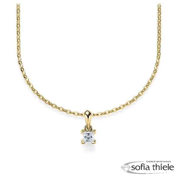 Kette-Collier Gold mit Diamanten RU-1577-2-G