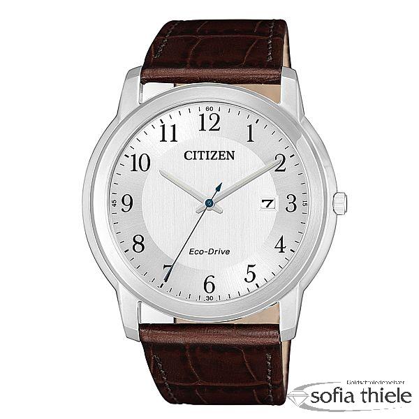 Herrenuhr Lederband Quarz AW1211-12A