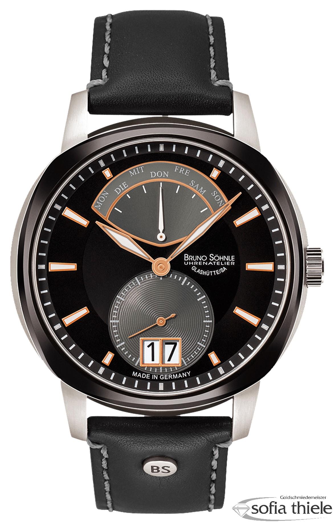 Herrenuhr Lederband Quarz 17-73155-745