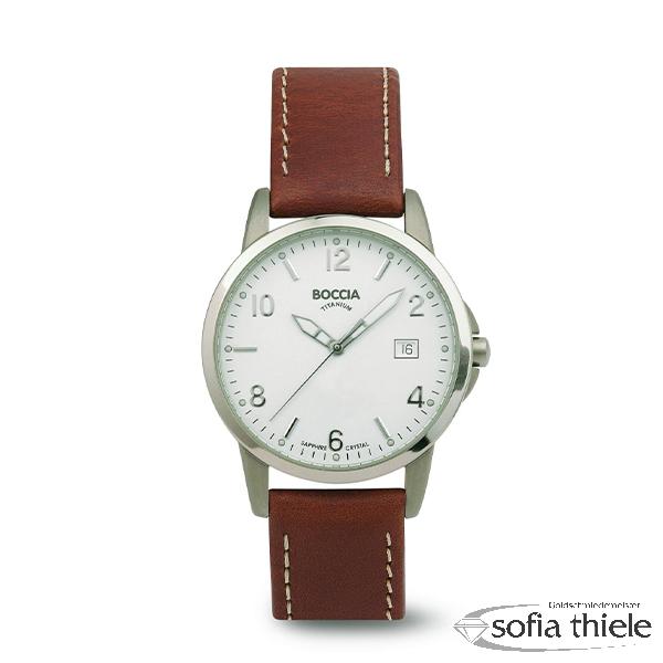 Herrenuhr Lederband Quarz 3625-01