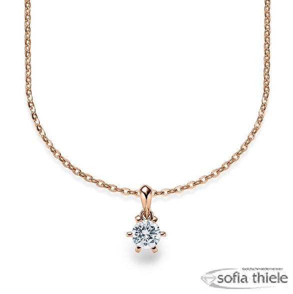 Kette-Collier Gold mit Diamanten RU-1576-10-R