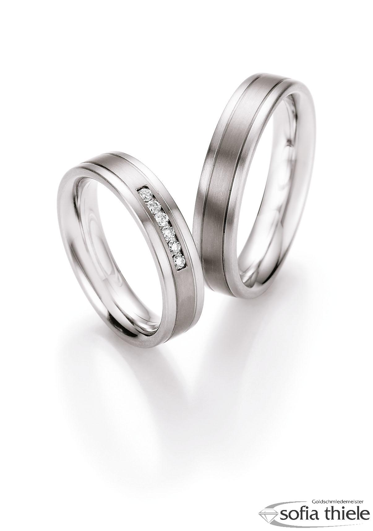 Trauringe Edelstahl Paar 68-06060-050 Trauringe Edelstahl Paar 68-06060-050
