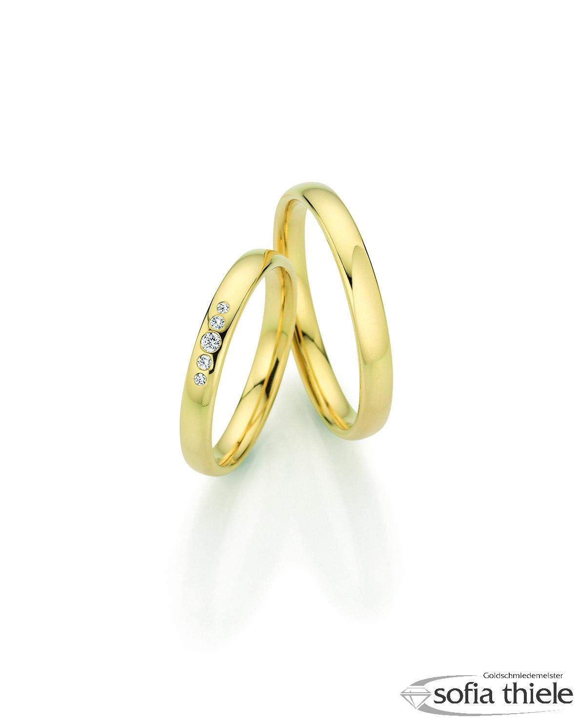 Trauringe Gold Paar F-38700-030-375G