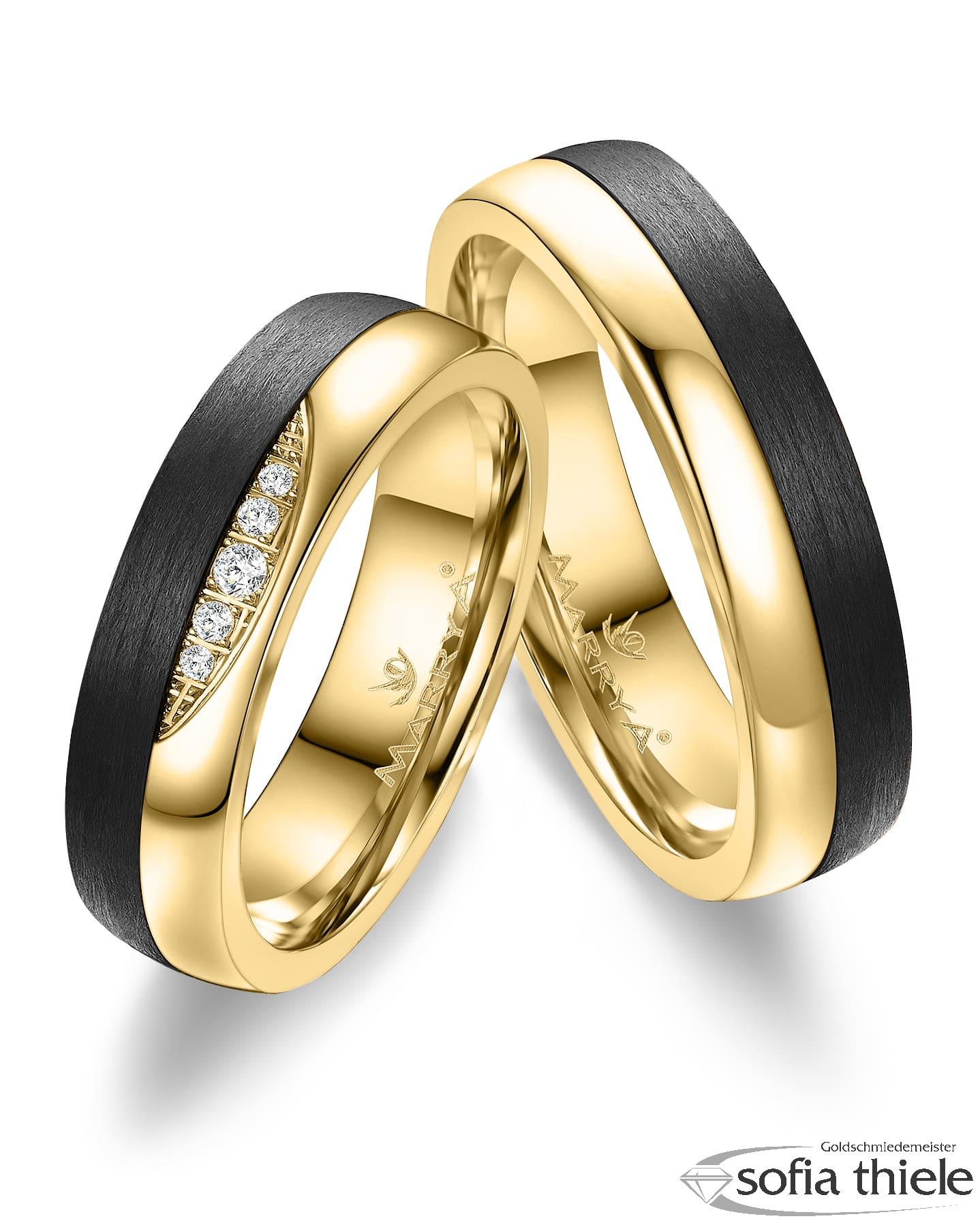 Trauringe Gold Paar CA-12-A-333-B