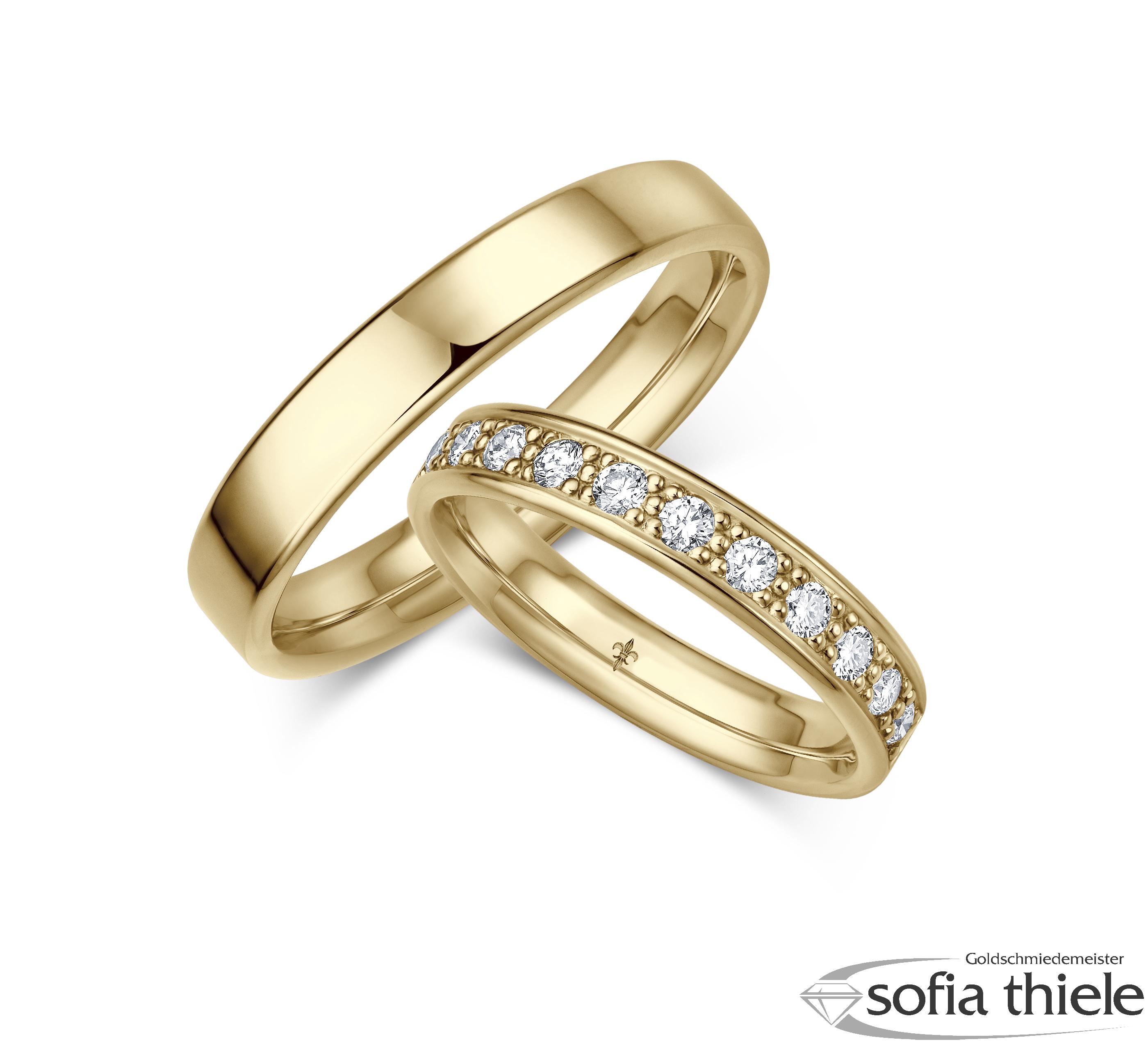 Trauringe Gold Paar TR-00067G