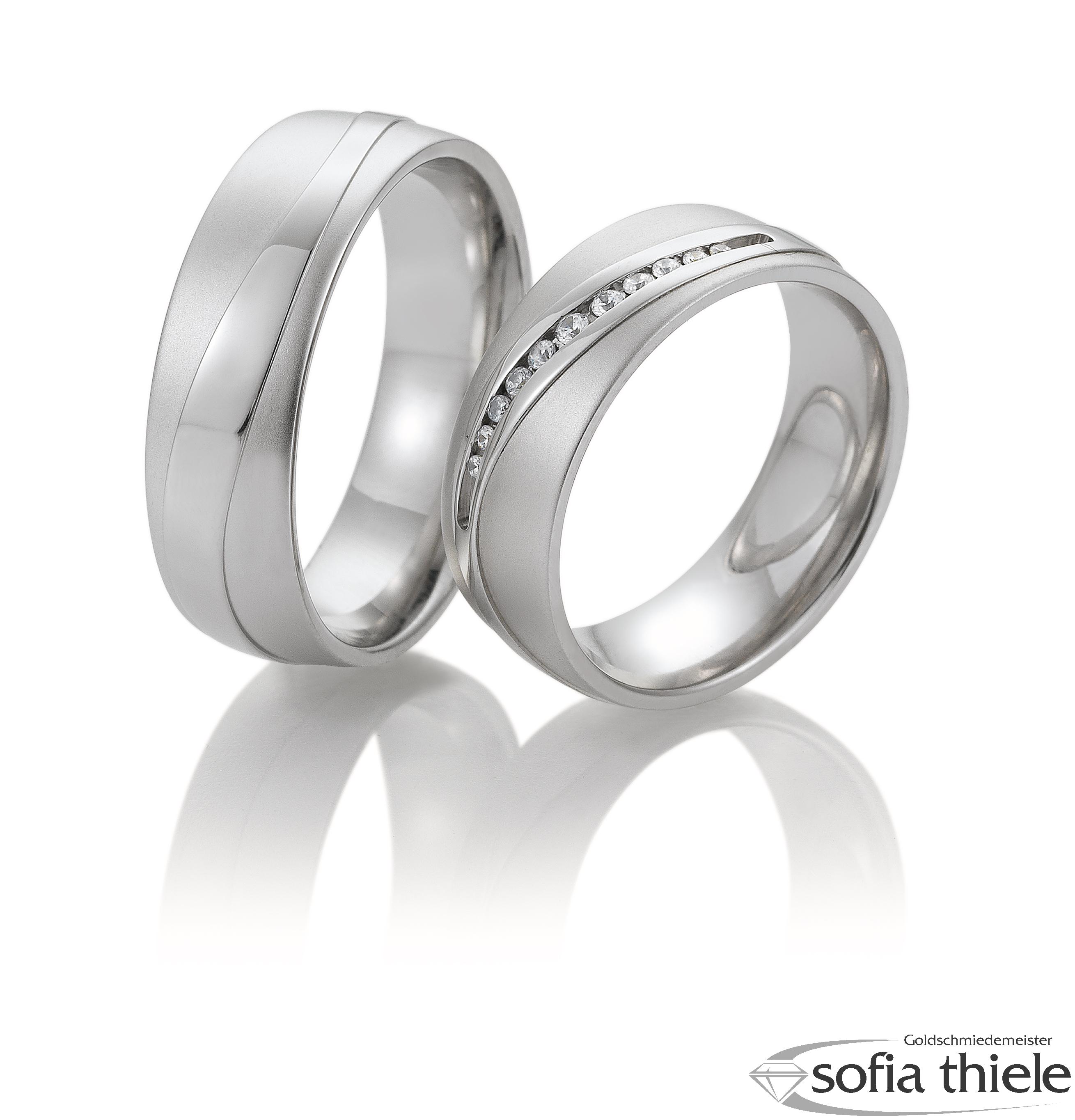 Trauring Palladium Paar 49-81654-55