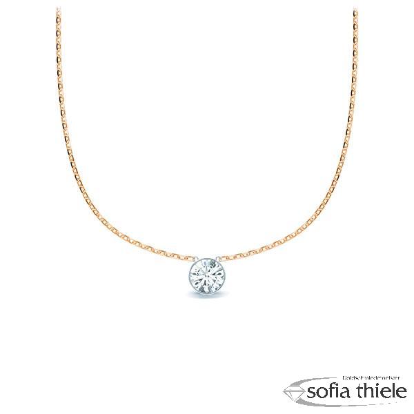 Kette-Collier Gold mit Diamanten RU-1583-1-RW