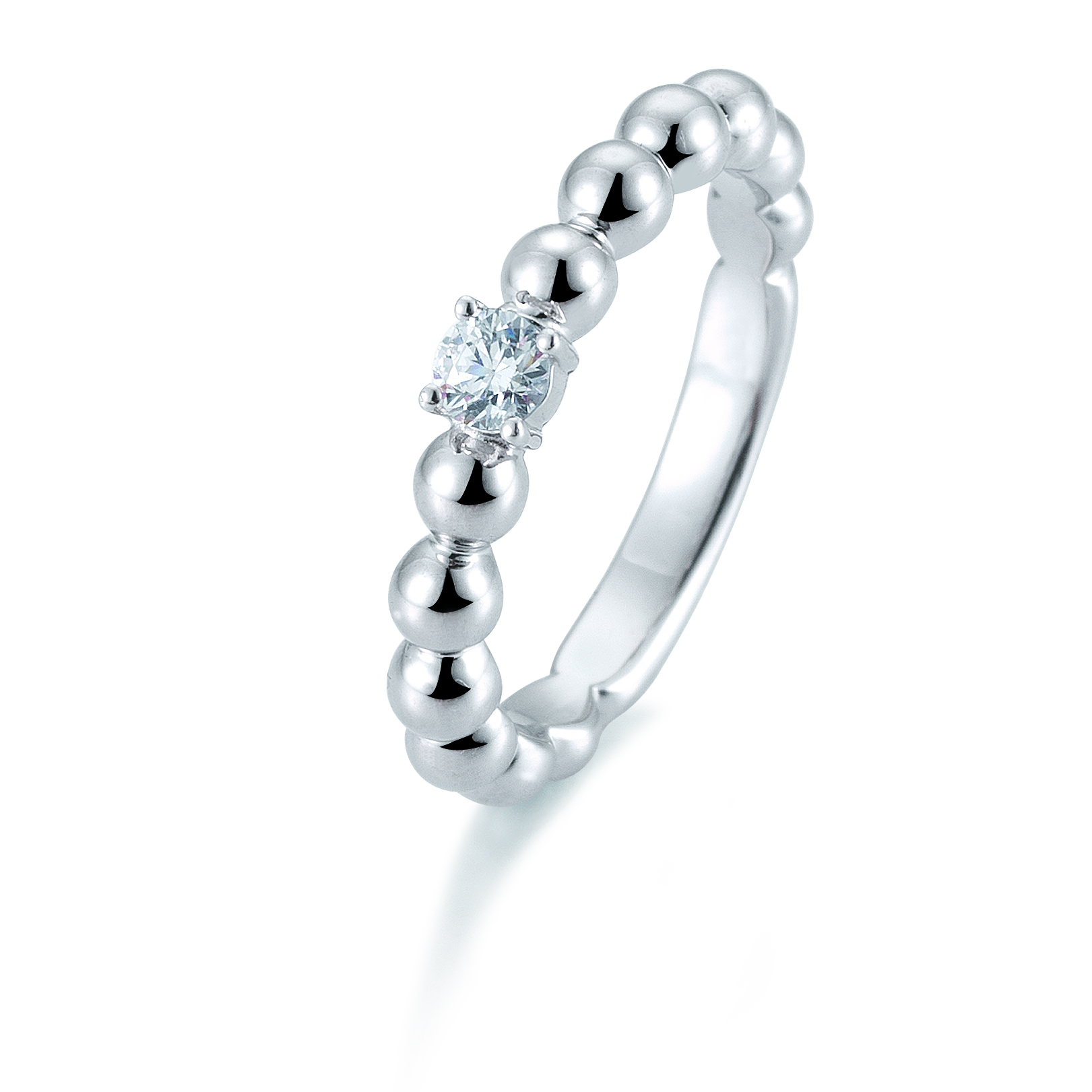 Damenring Platin mit Diamant B-41-059760-6Pt-L