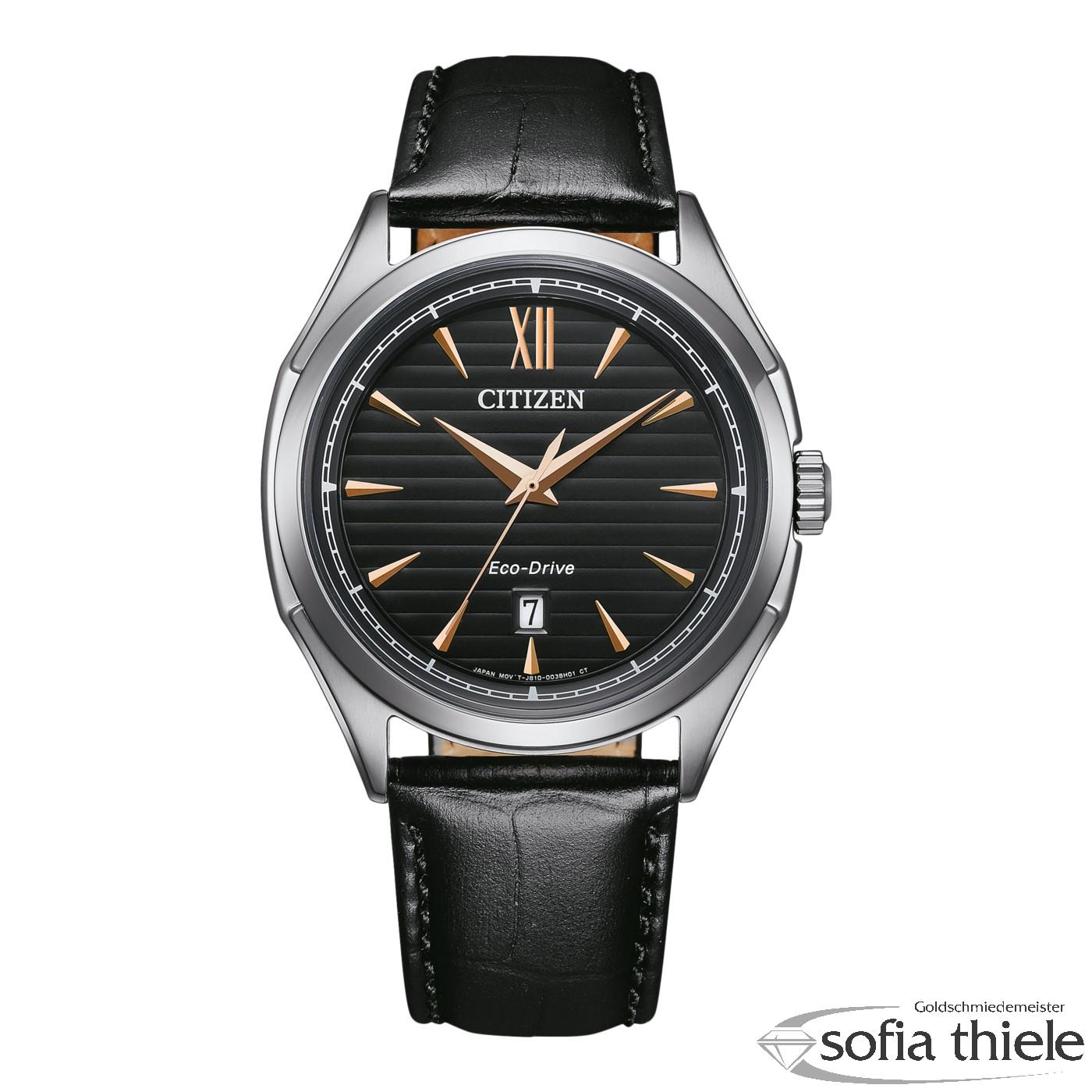 Herrenuhr Lederband Quarz AW1750-18E