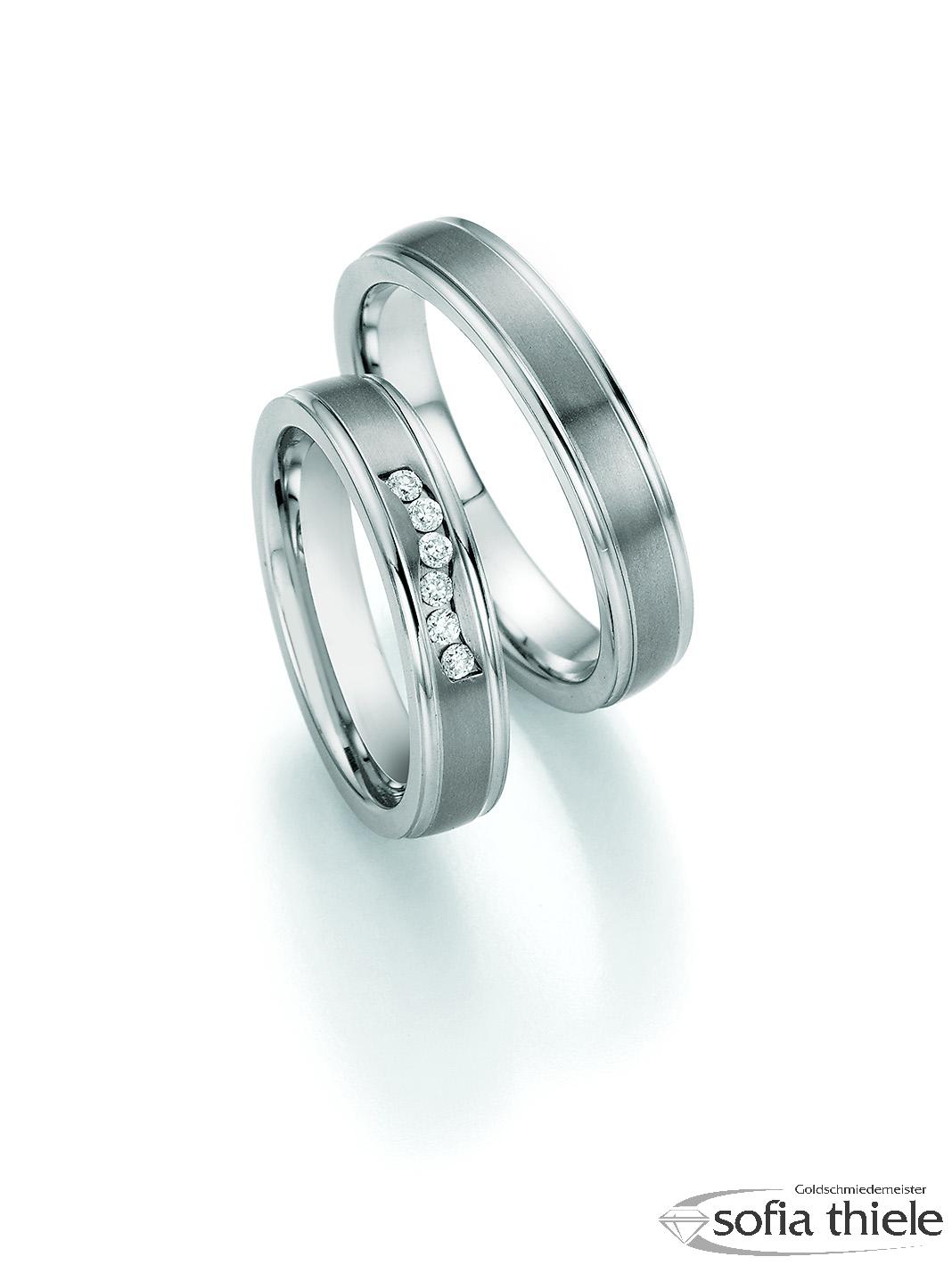 Trauringe Edelstahl Paar 68-06130-045 Trauringe Edelstahl Paar 68-06130-045