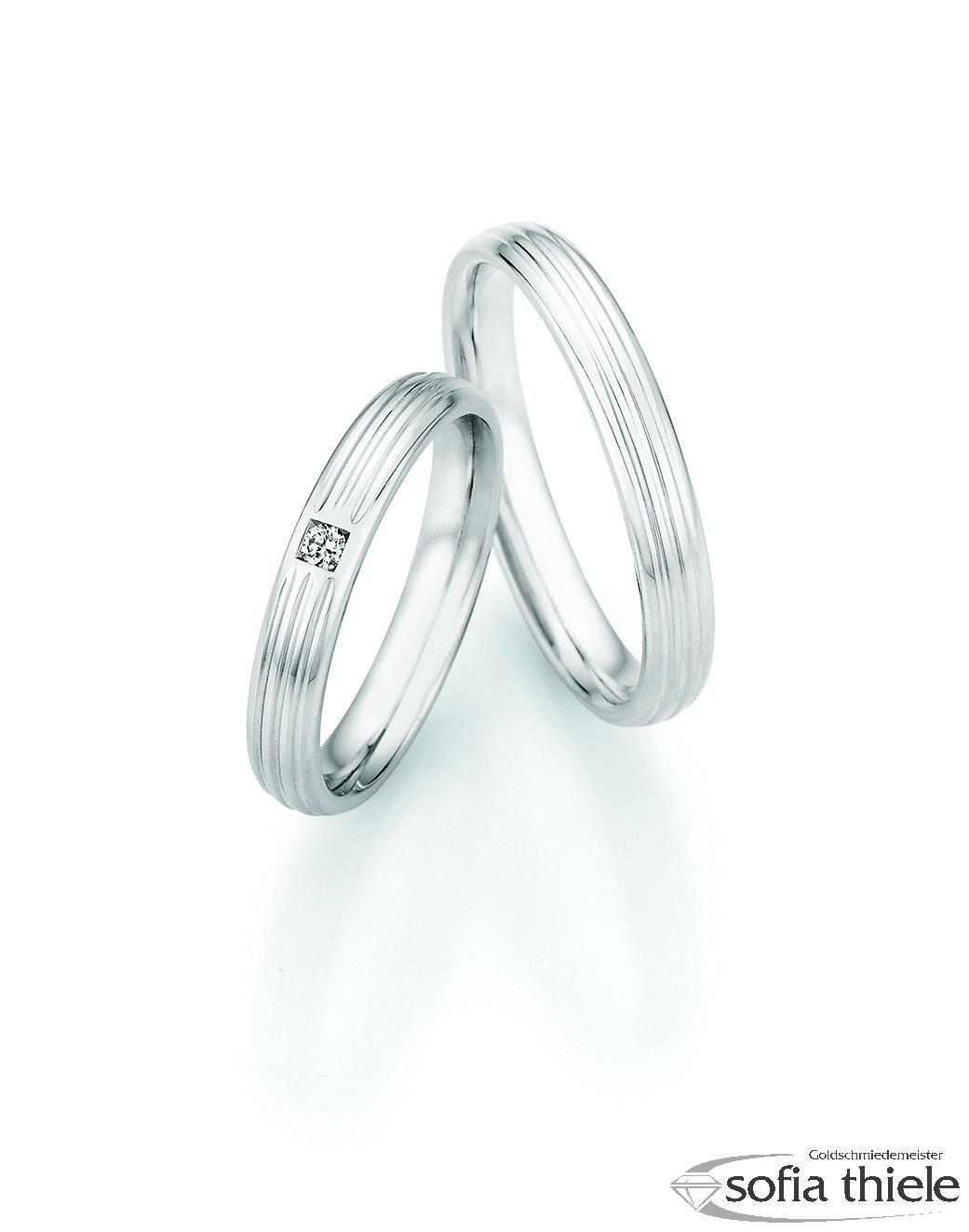 Trauringe Silber Paar 55-33010-035