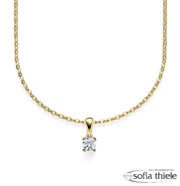 Kette-Collier Gold mit Diamanten RU-1578-2-G