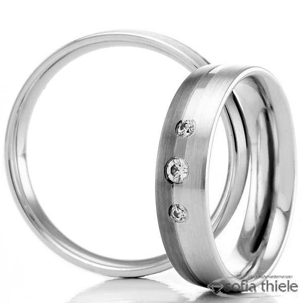 Trauring Palladium Paar R-934