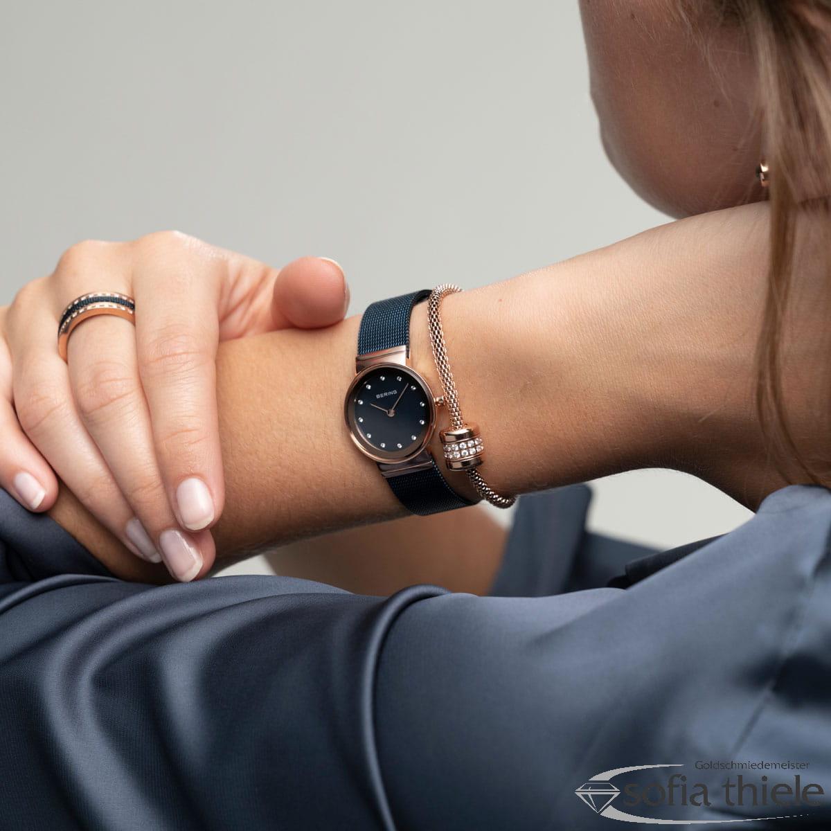 Damenuhr Metallband Quarz 10126-367