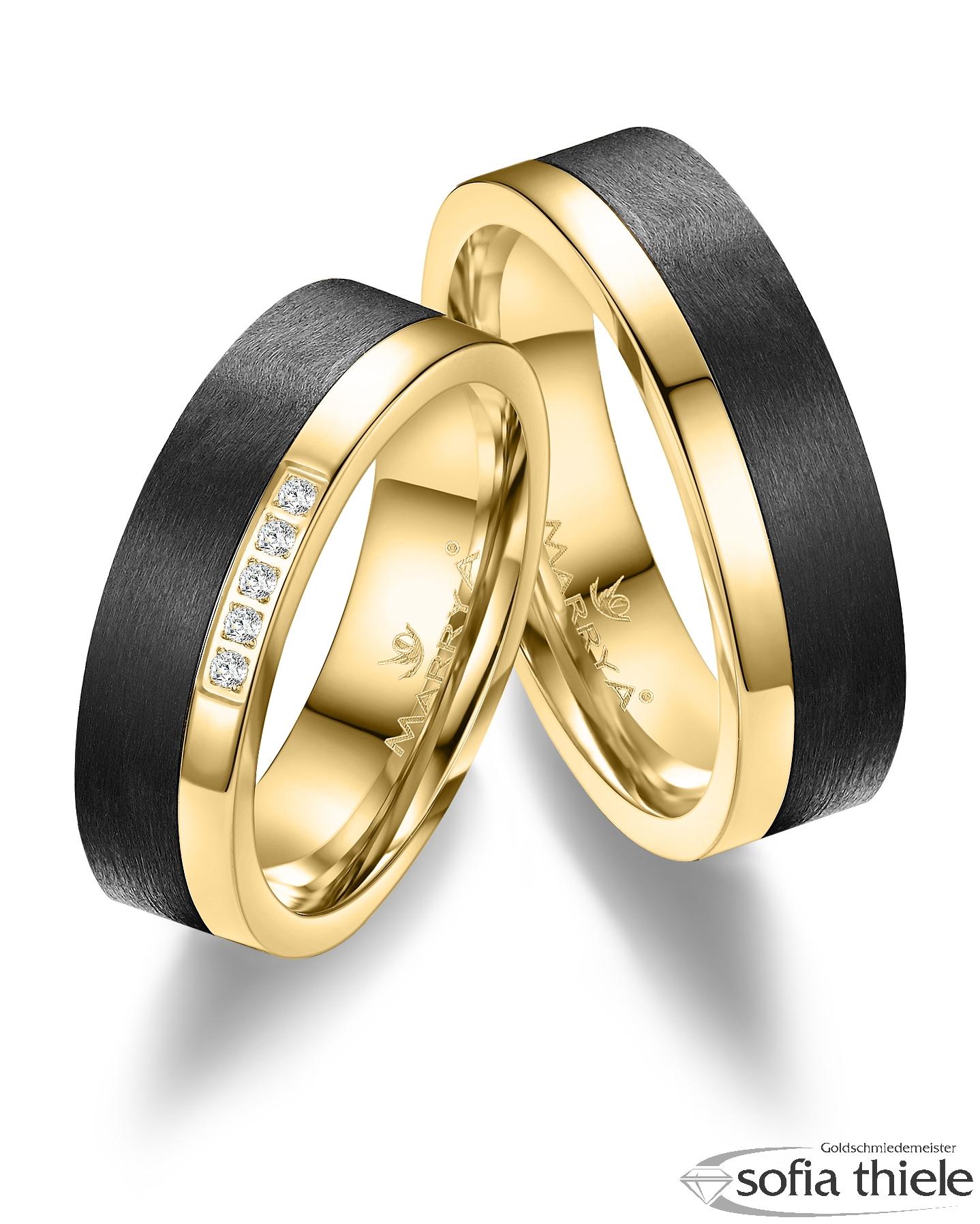 Trauringe Gold Paar CA-15-A-333-B